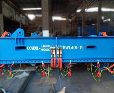 船舶项目丨交付6.2万吨多用途纸浆船配套纸浆吊具