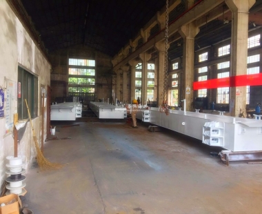 码头项目丨澳门钢质浮箱码头完成预装及涂装